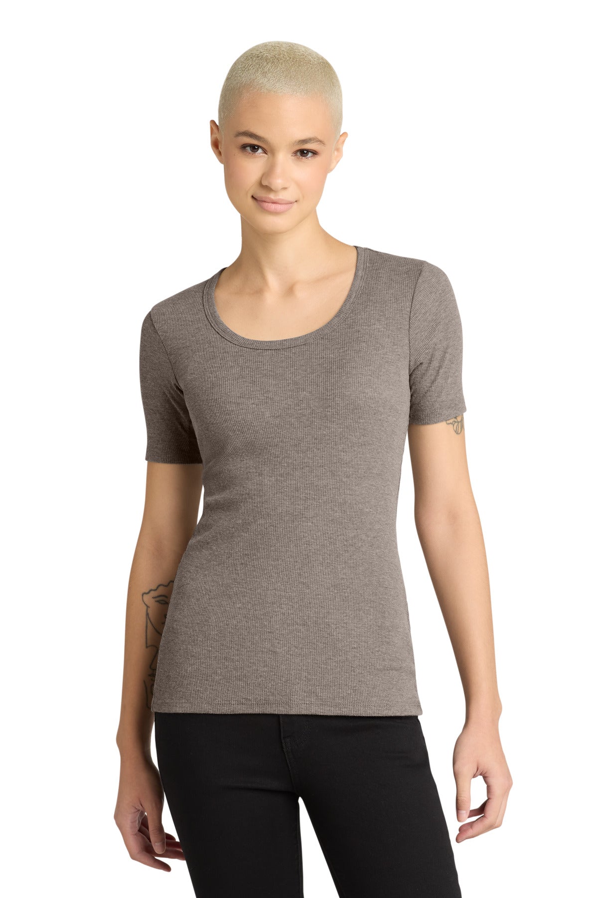 District® Women's V.I.T.™Rib Scoop Neck Tee DT6020