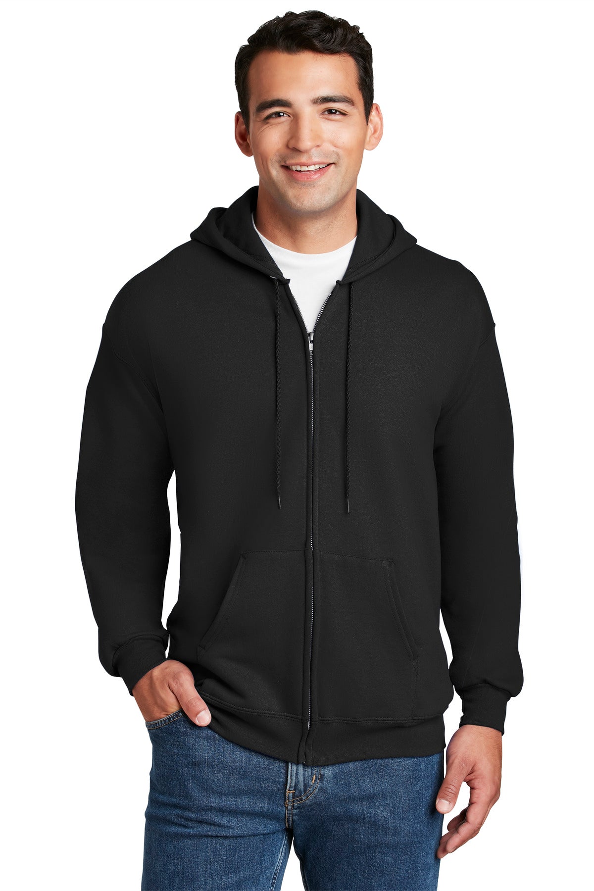 Hanes® Ultimate Cotton® - Full-Zip Hooded Sweatshirt.  F283