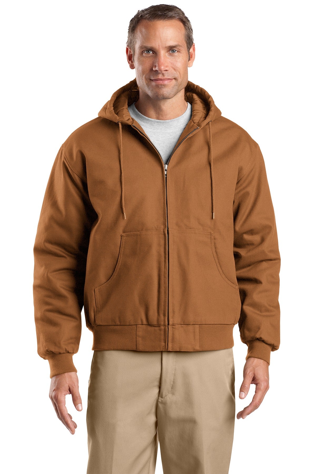 CornerStone® Tall Duck Cloth Hooded Work Jacket. TLJ763H