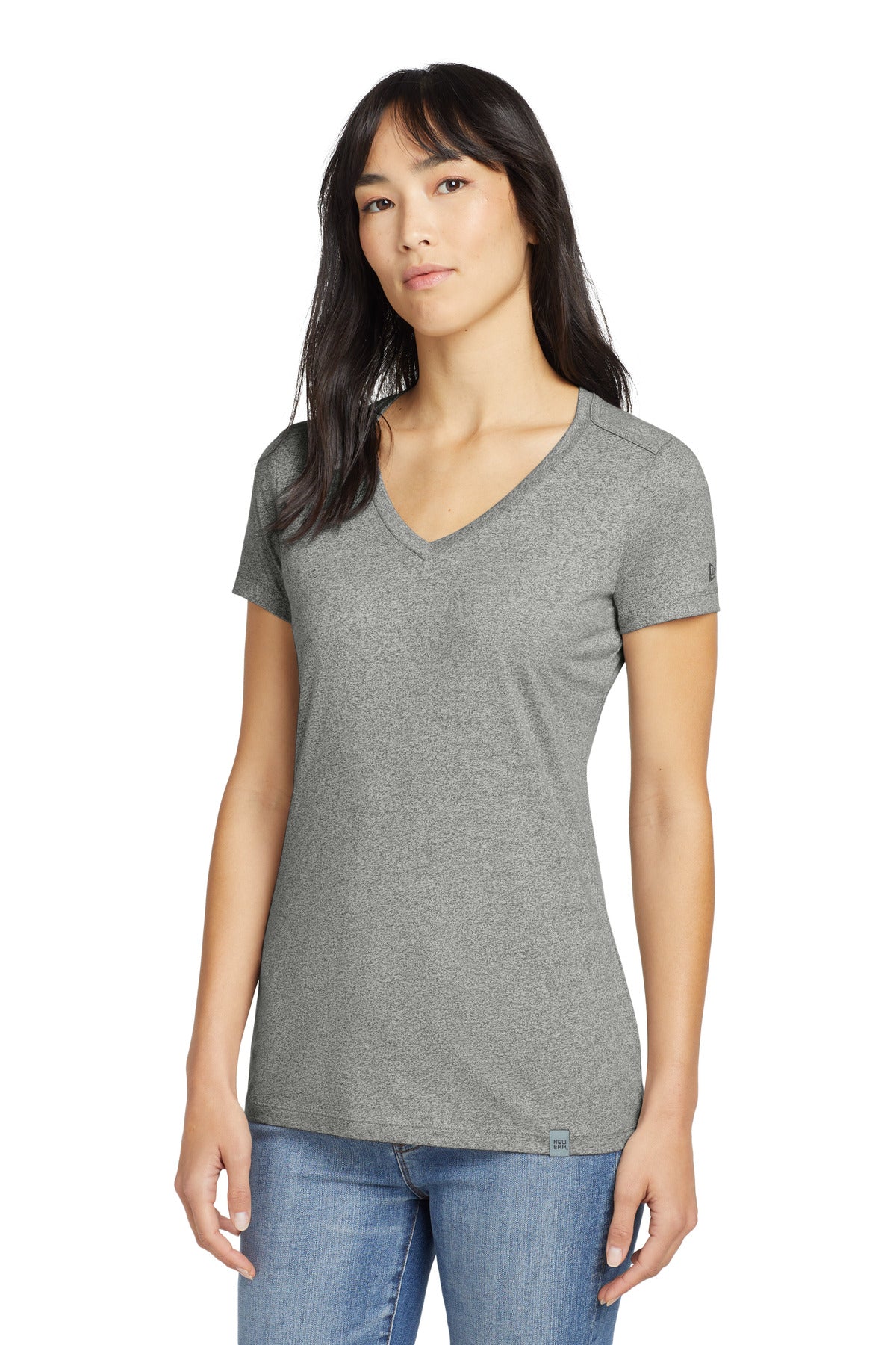 New Era ® Women's Heritage Blend V-Neck Tee. LNEA101