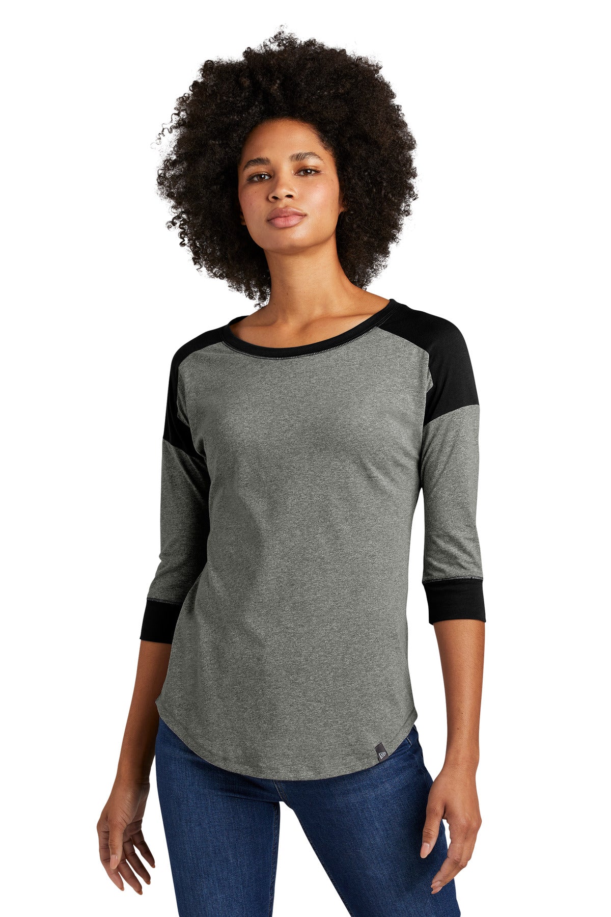 New Era ® Women's Heritage Blend 3/4-Sleeve Baseball Raglan Tee. LNEA104