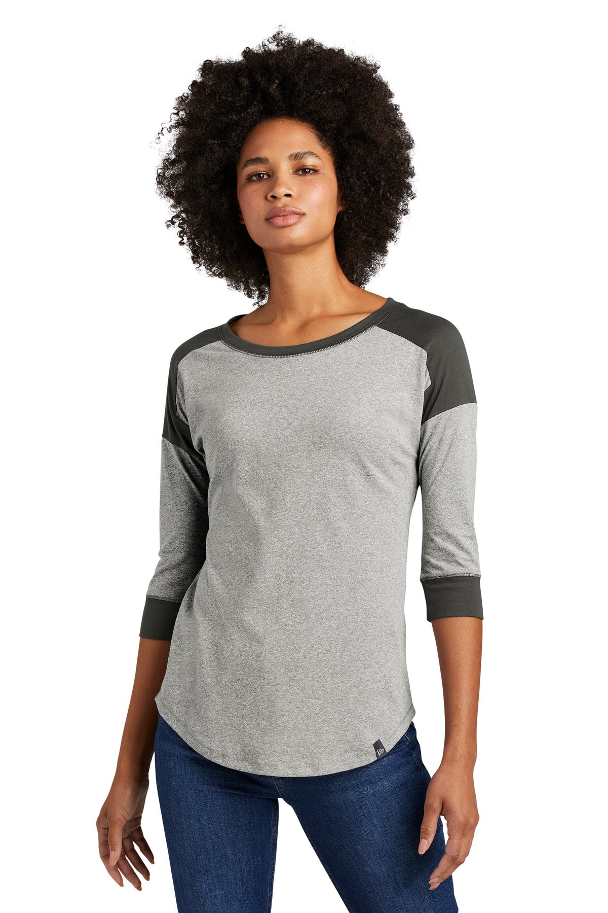 New Era ® Women's Heritage Blend 3/4-Sleeve Baseball Raglan Tee. LNEA104