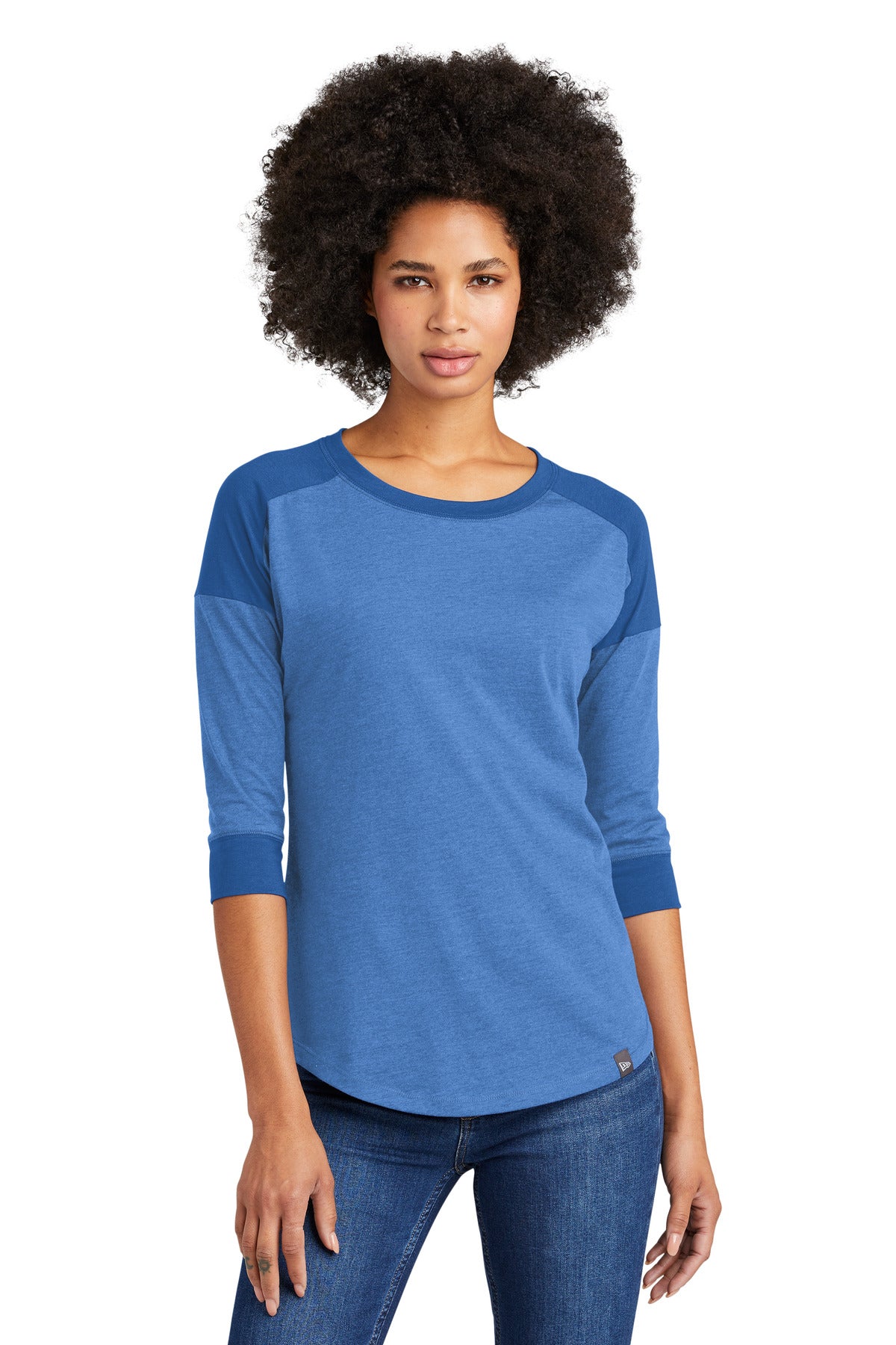 New Era ® Women's Heritage Blend 3/4-Sleeve Baseball Raglan Tee. LNEA104