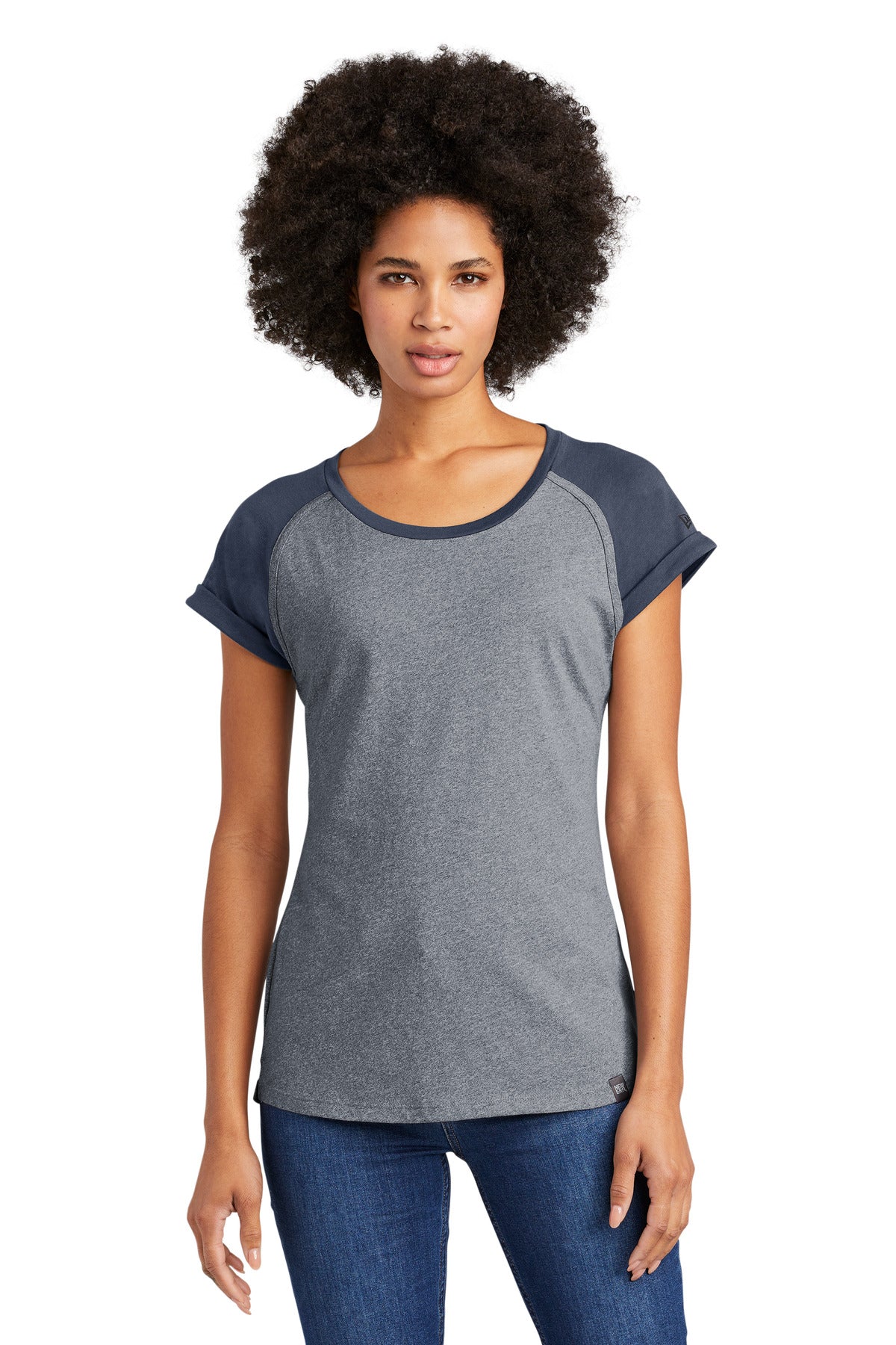 New Era ® Women's Heritage Blend Varsity Tee. LNEA107