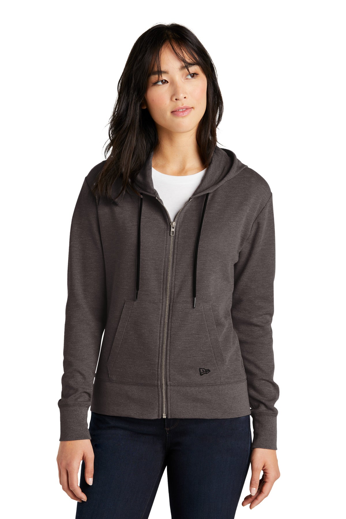 New Era® Women's Thermal Full-Zip Hoodie LNEA141