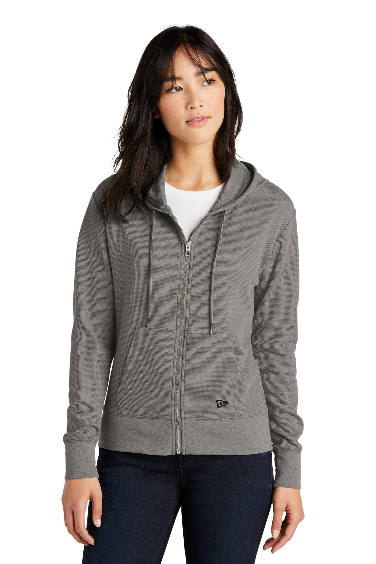 New Era® Women's Thermal Full-Zip Hoodie LNEA141