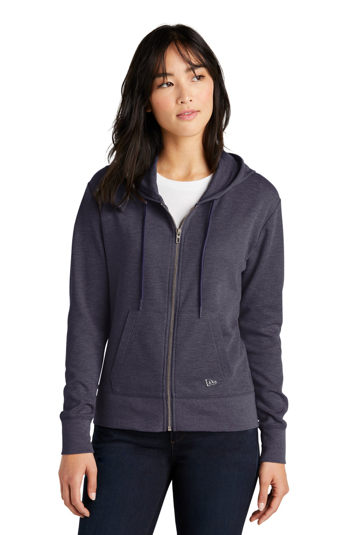 New Era® Women's Thermal Full-Zip Hoodie LNEA141