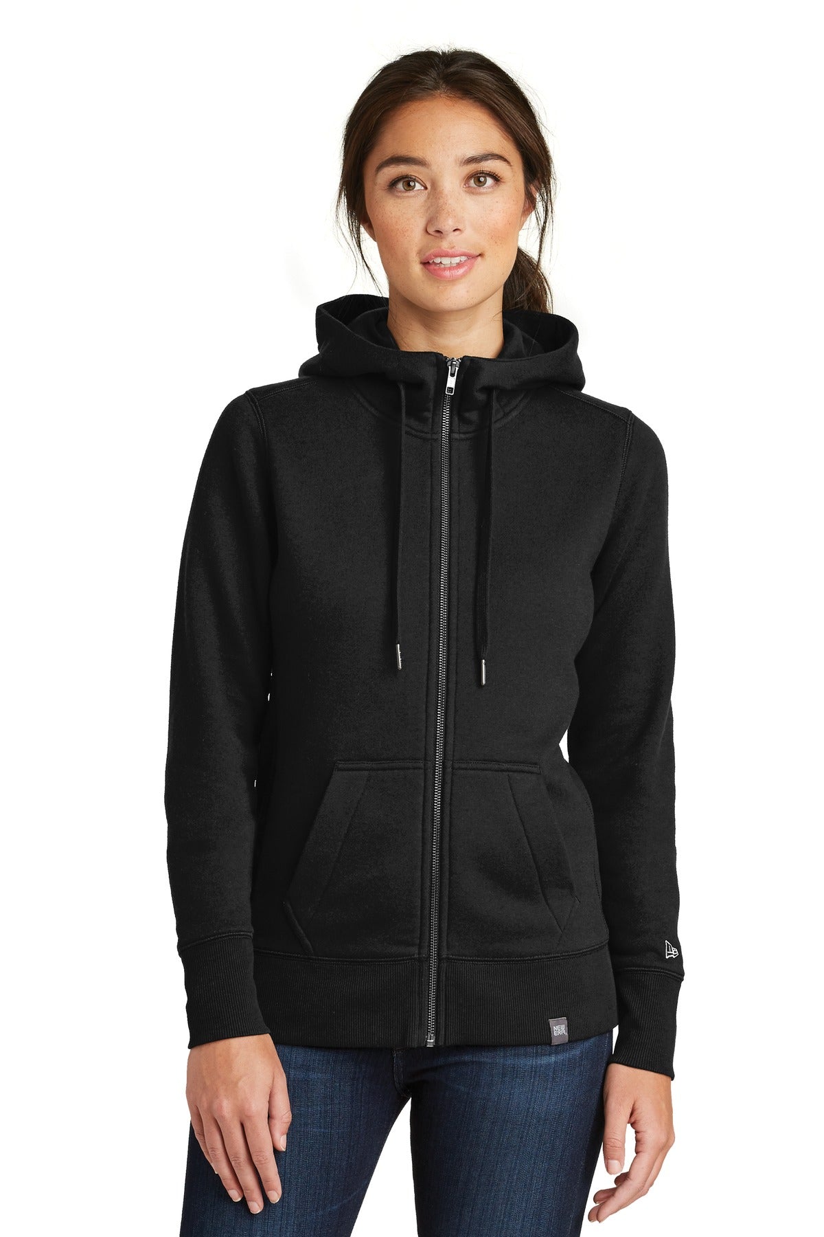 New Era ® Women's French Terry Full-Zip Hoodie. LNEA502