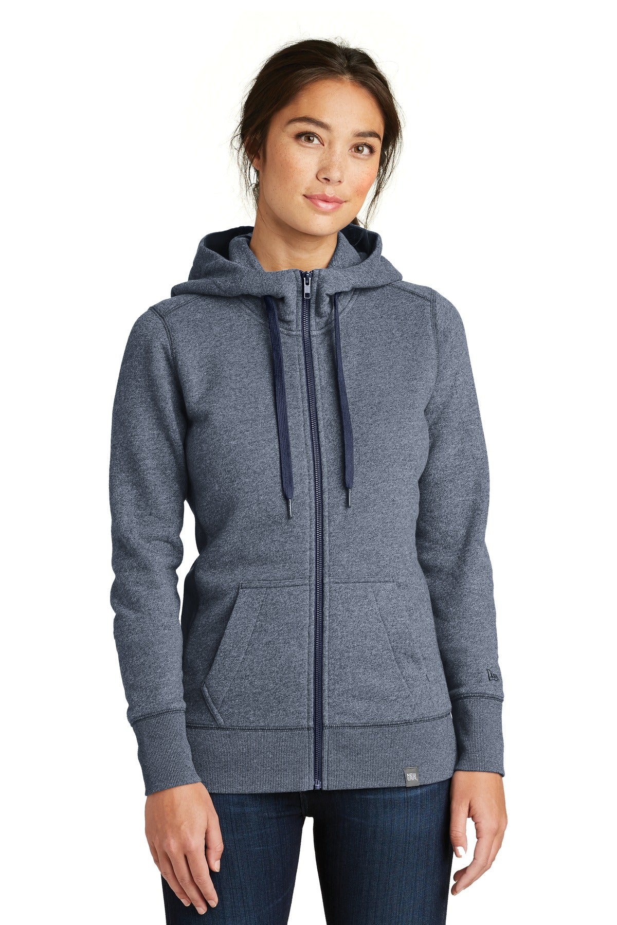 New Era ® Women's French Terry Full-Zip Hoodie. LNEA502