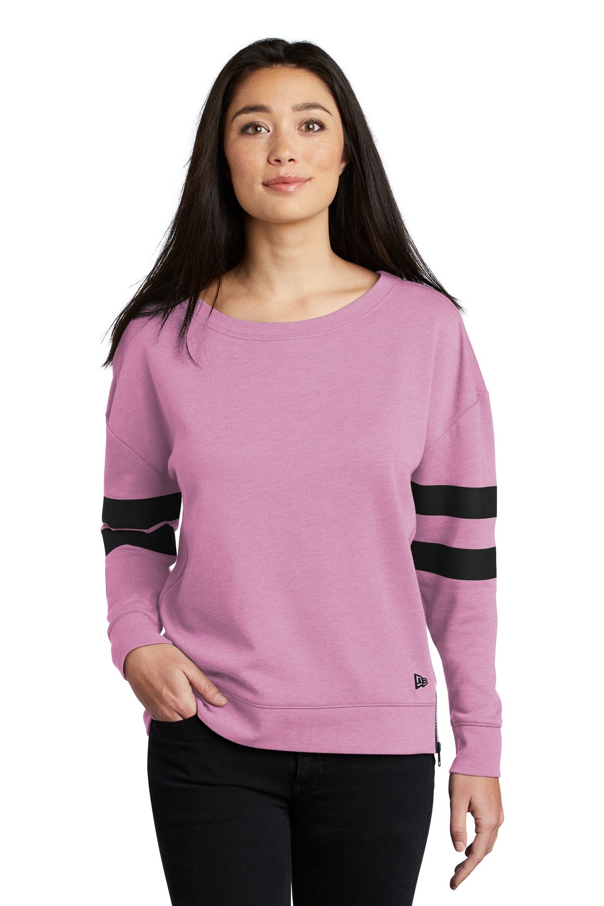 New Era ® Ladies Tri-Blend Fleece Varsity Crew LNEA513