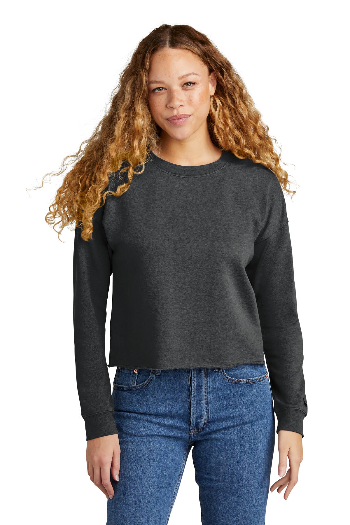 New Era® Women's Tri-Blend Fleece Crop Crew LNEA514