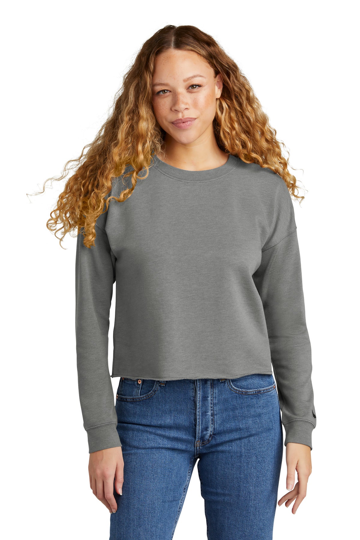 New Era® Women's Tri-Blend Fleece Crop Crew LNEA514