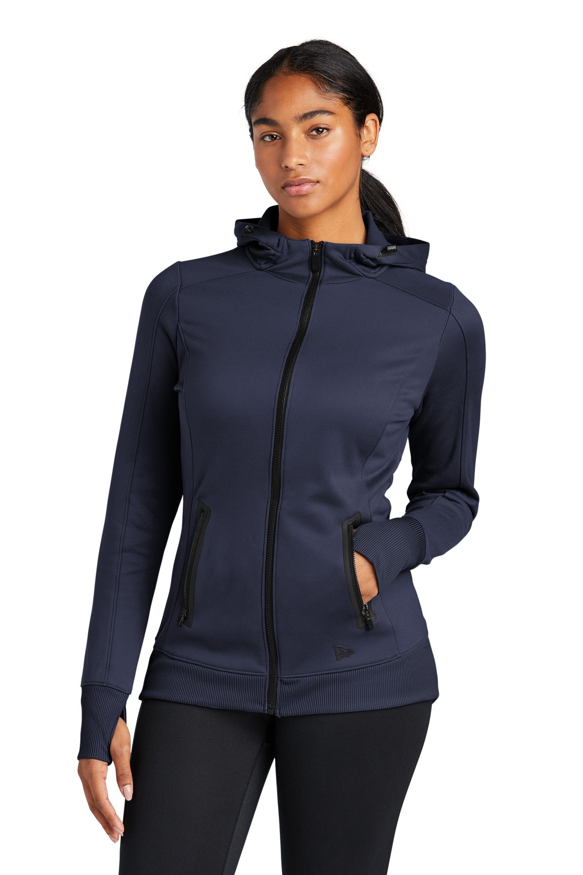 New Era ® Women's Venue Fleece Full-Zip Hoodie. LNEA522