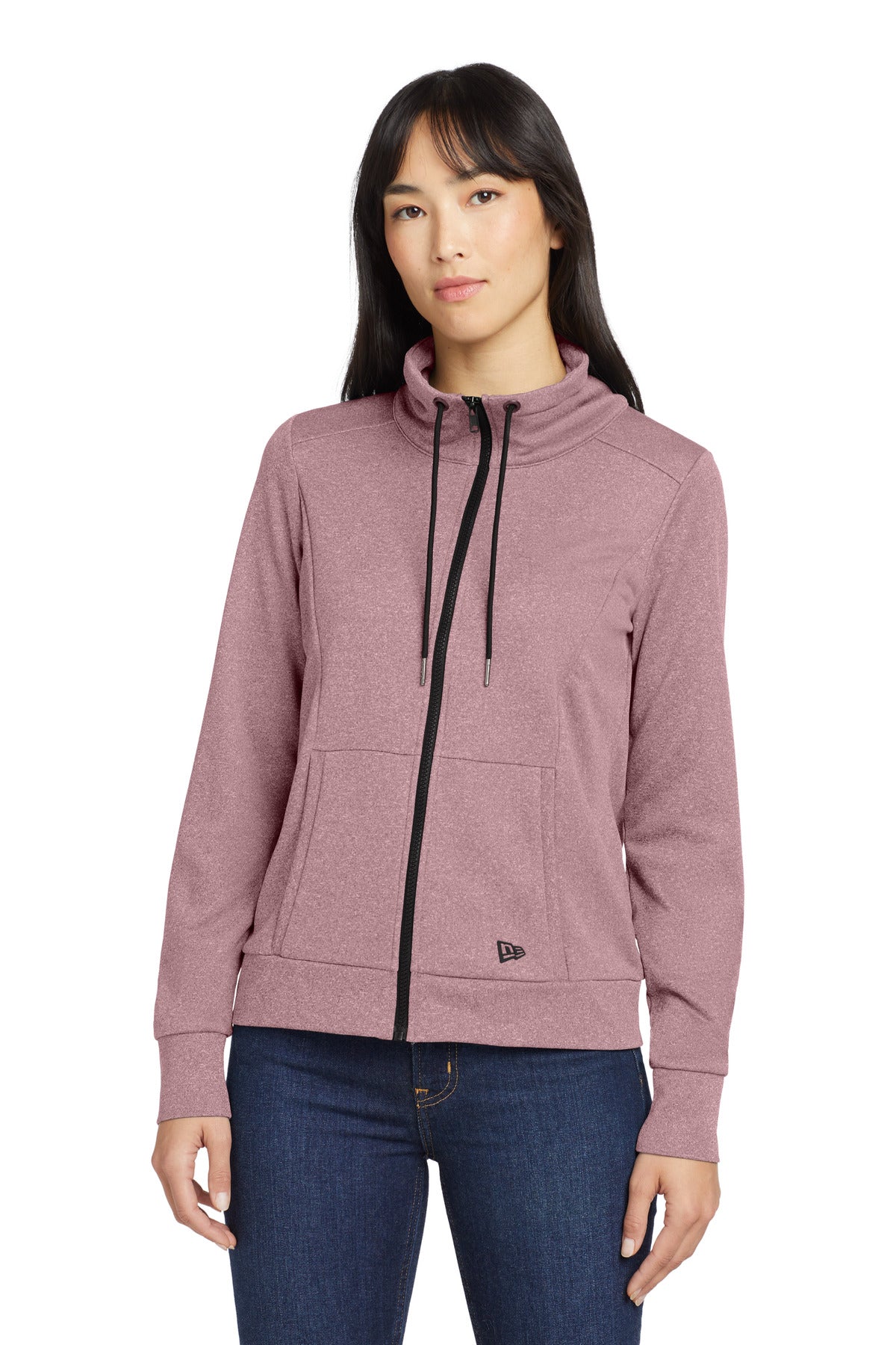 New Era® Women's Performance Terry Full-Zip Cowl LNEA530