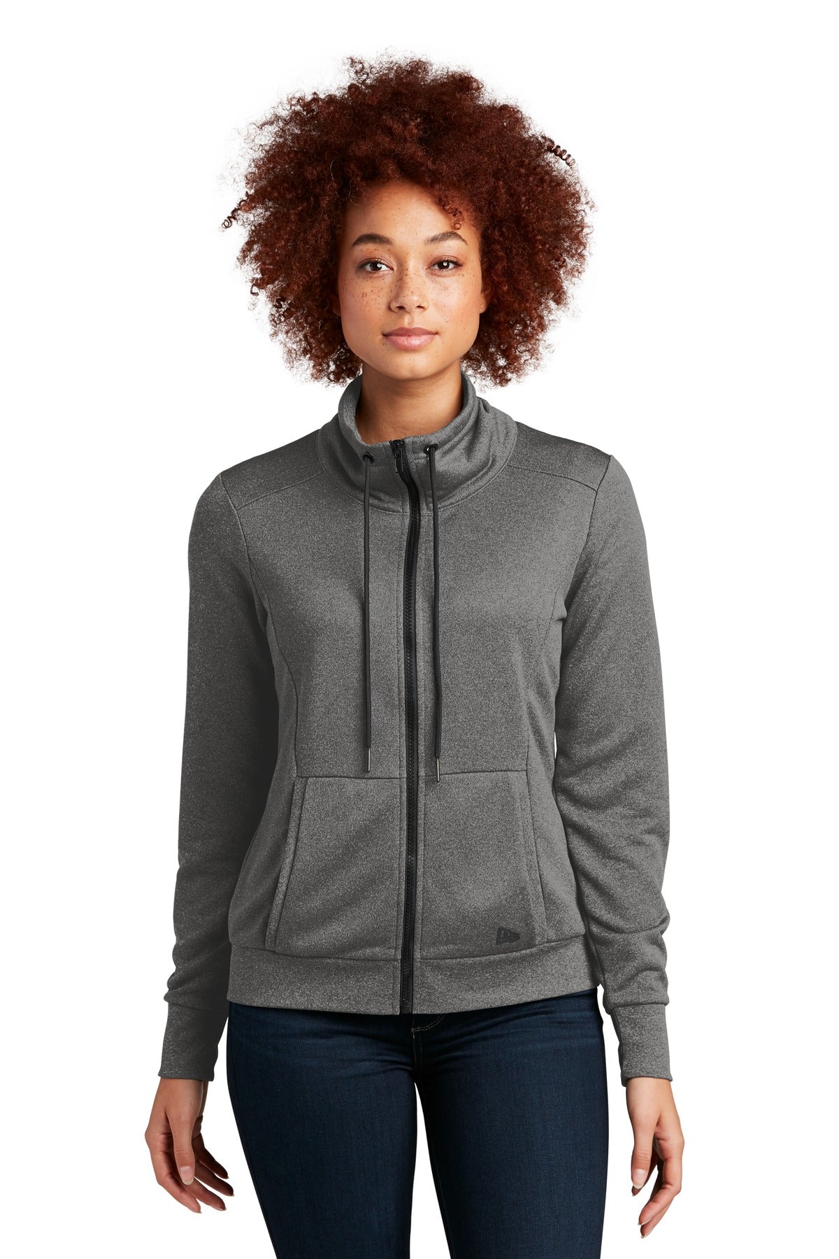 New Era® Women's Performance Terry Full-Zip Cowl LNEA530