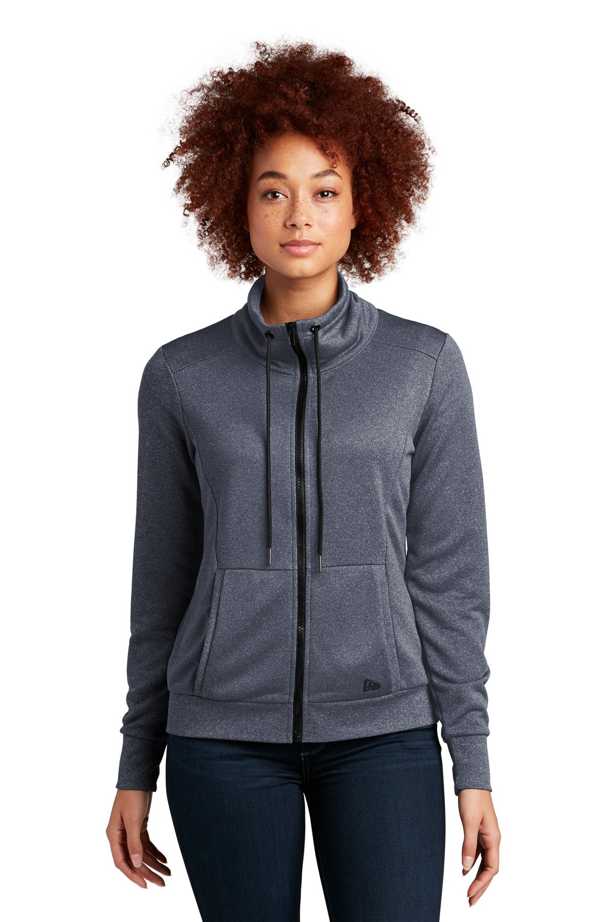 New Era® Women's Performance Terry Full-Zip Cowl LNEA530