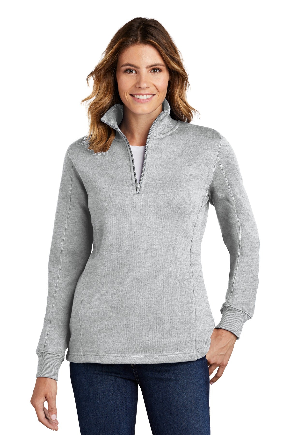 Sport-Tek® Women's 1/4-Zip Sweatshirt. LST253