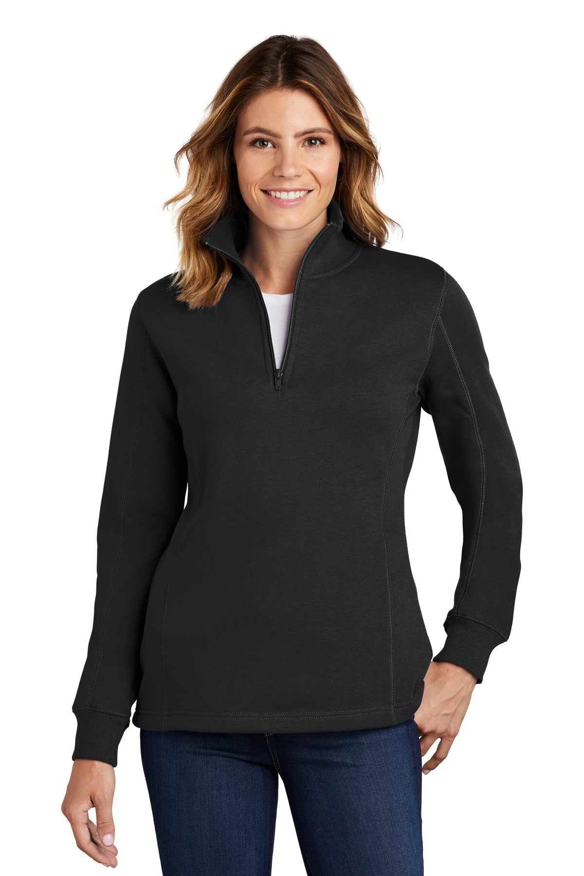 Sport-Tek® Women's 1/4-Zip Sweatshirt. LST253