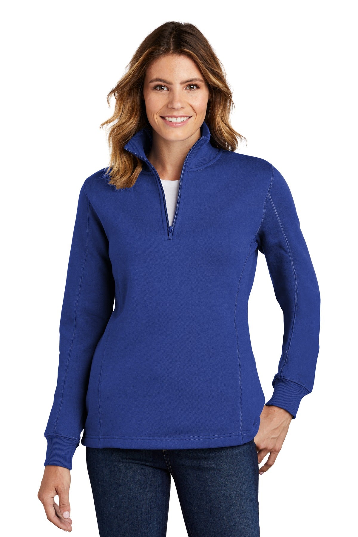 Sport-Tek® Women's 1/4-Zip Sweatshirt. LST253