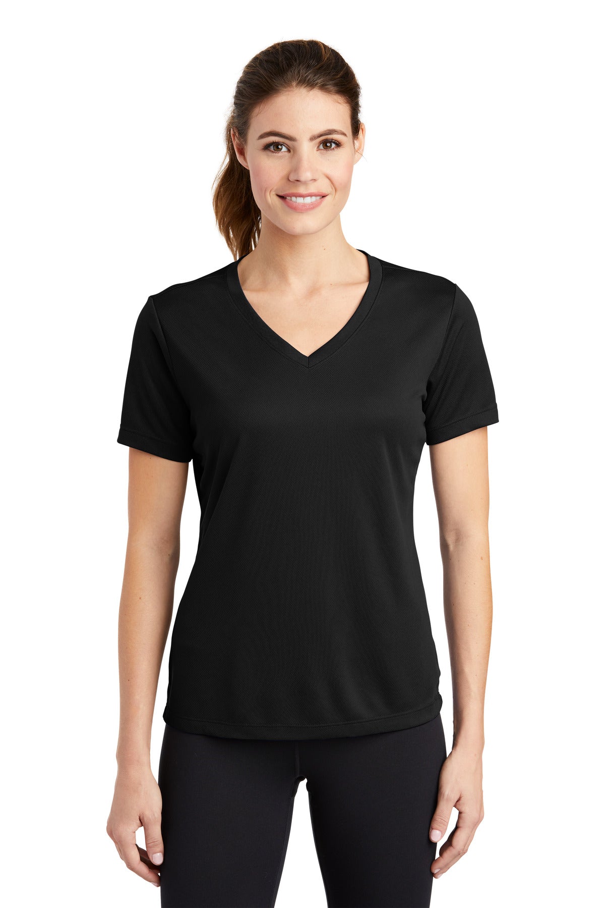 Sport-Tek® Women's PosiCharge® RacerMesh® V-Neck Tee. LST340