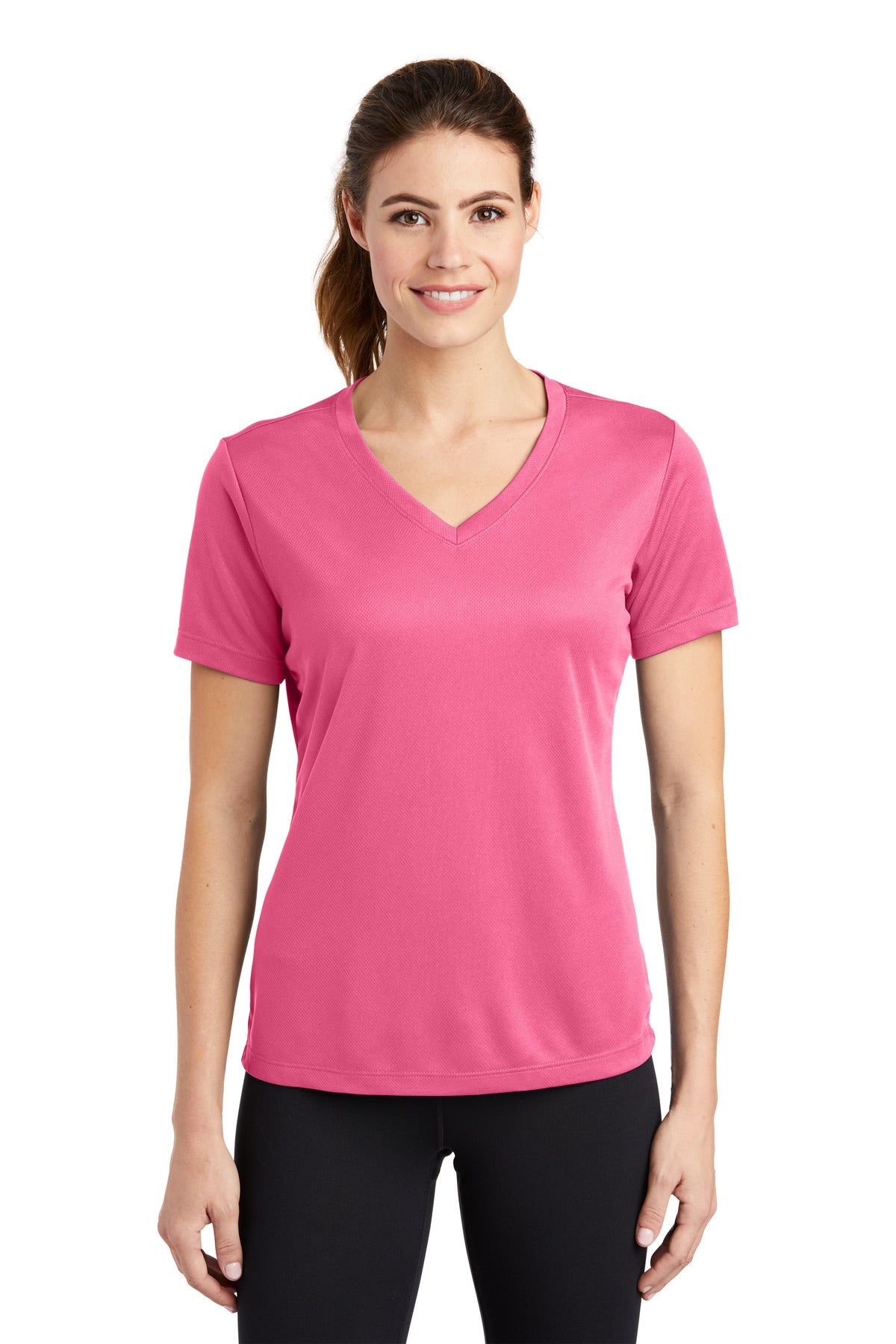 Sport-Tek® Women's PosiCharge® RacerMesh® V-Neck Tee. LST340