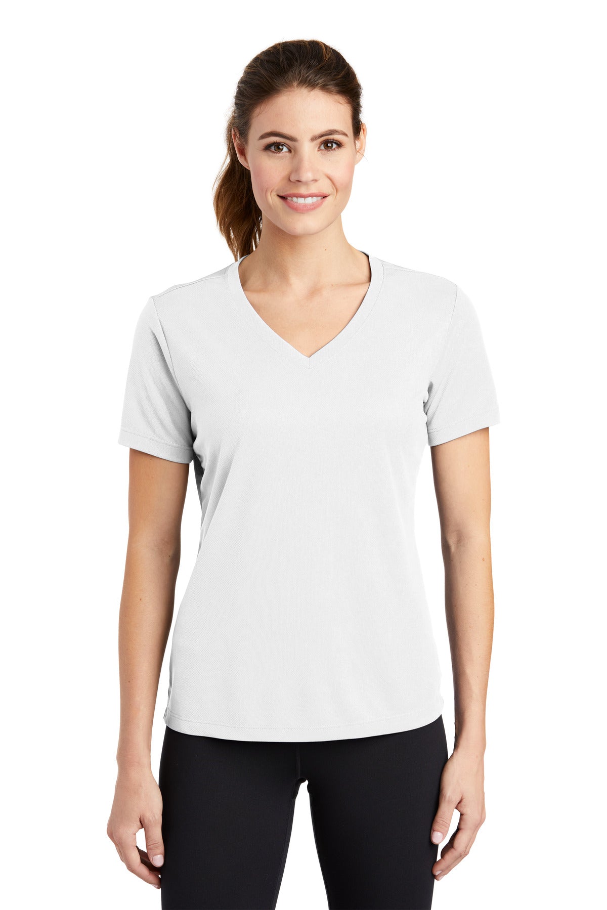 Sport-Tek® Women's PosiCharge® RacerMesh® V-Neck Tee. LST340