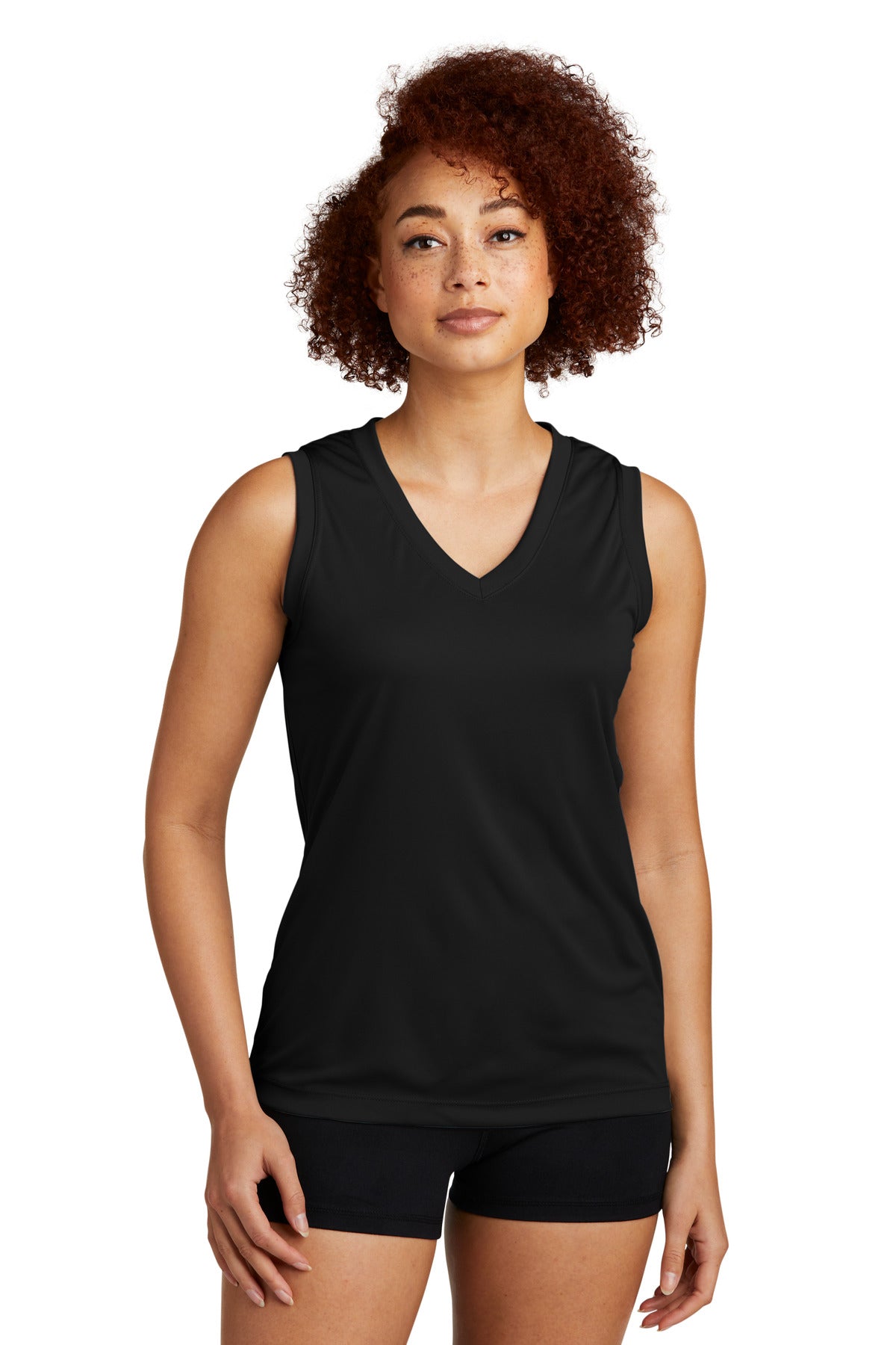 Sport-Tek® Women's Sleeveless PosiCharge® Competitor™ V-Neck Tee. LST352