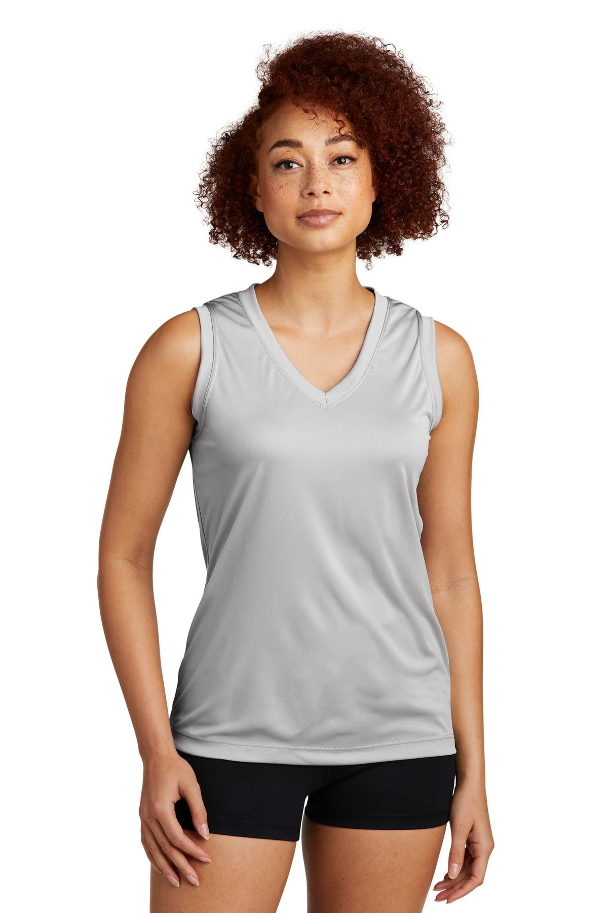 Sport-Tek® Women's Sleeveless PosiCharge® Competitor™ V-Neck Tee. LST352