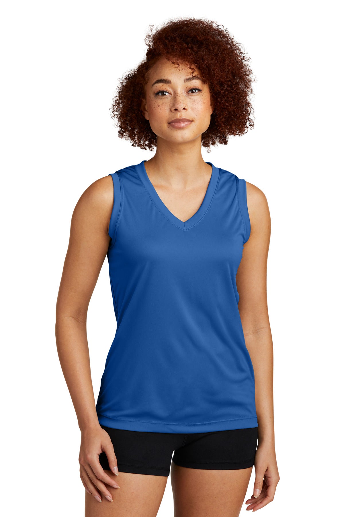 Sport-Tek® Women's Sleeveless PosiCharge® Competitor™ V-Neck Tee. LST352