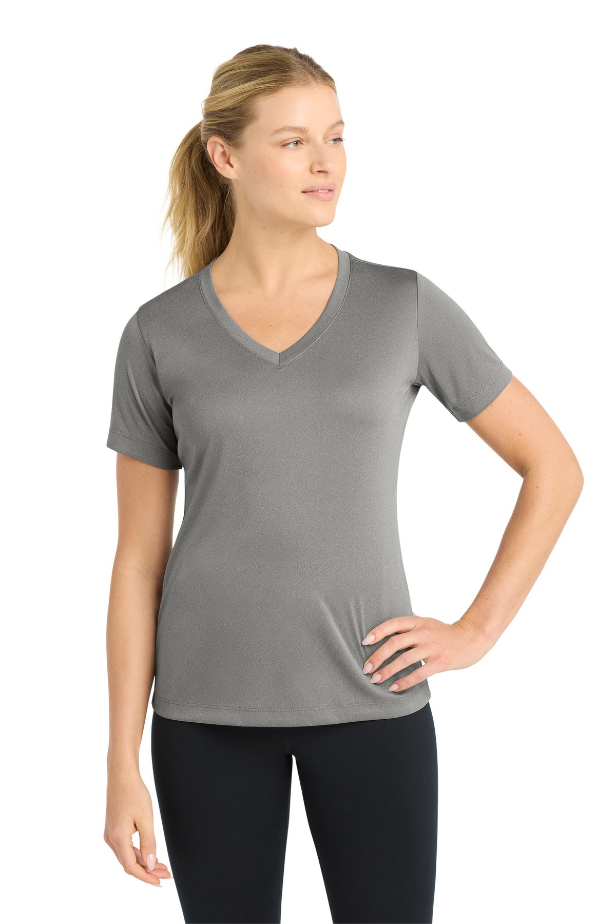 Sport-Tek® Women's PosiCharge® Competitor™ V-Neck Tee. LST353