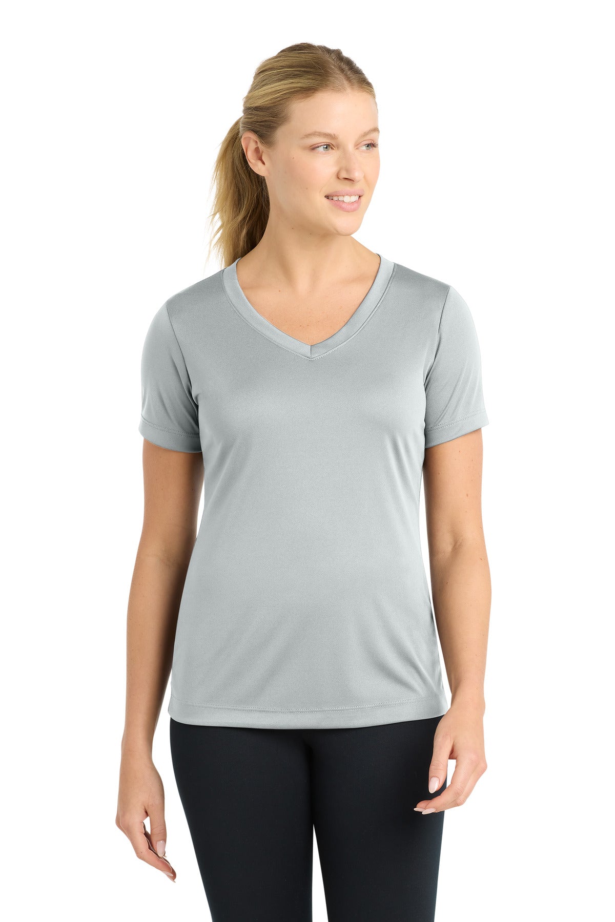Sport-Tek® Women's PosiCharge® Competitor™ V-Neck Tee. LST353
