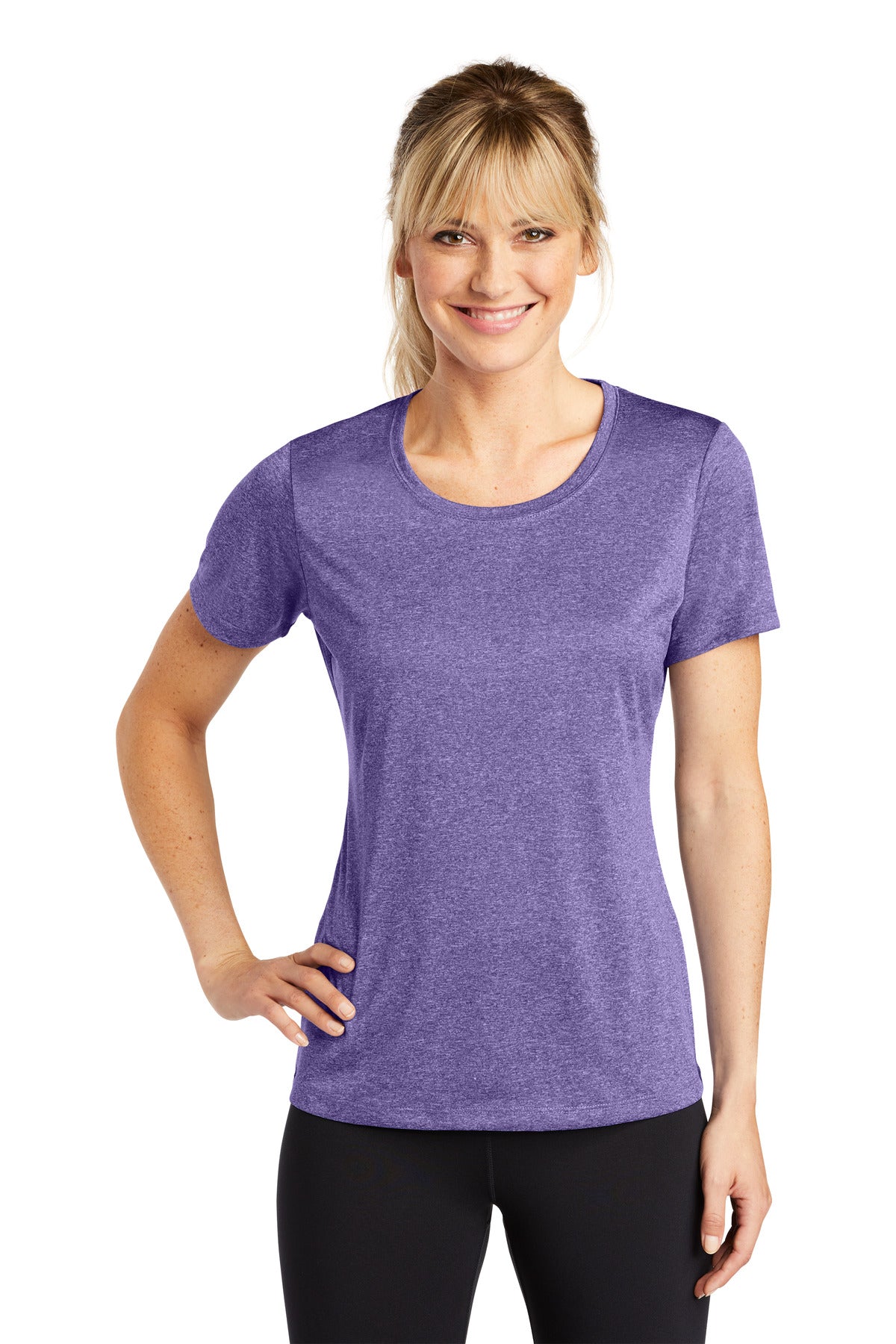 Sport-Tek® Women's Heather Contender™ Scoop Neck Tee. LST360