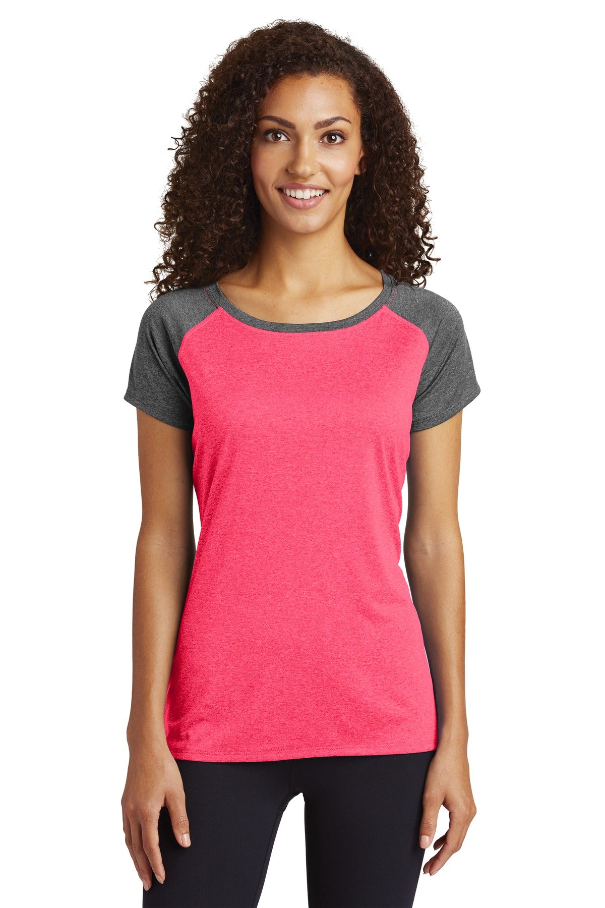 Sport-Tek ® Women's Heather-On-Heather Contender ™ Scoop Neck Tee. LST362