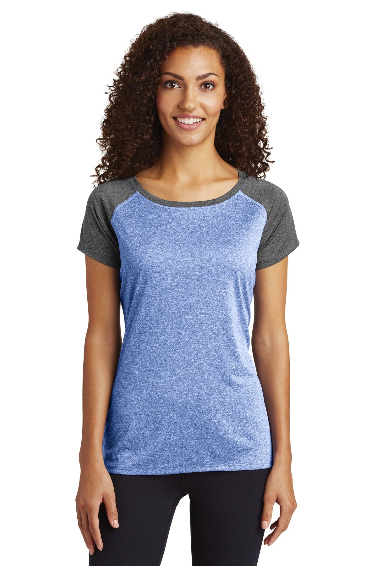 Sport-Tek ® Women's Heather-On-Heather Contender ™ Scoop Neck Tee. LST362