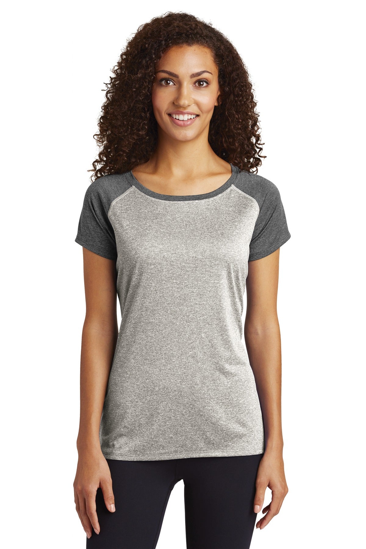 Sport-Tek ® Women's Heather-On-Heather Contender ™ Scoop Neck Tee. LST362