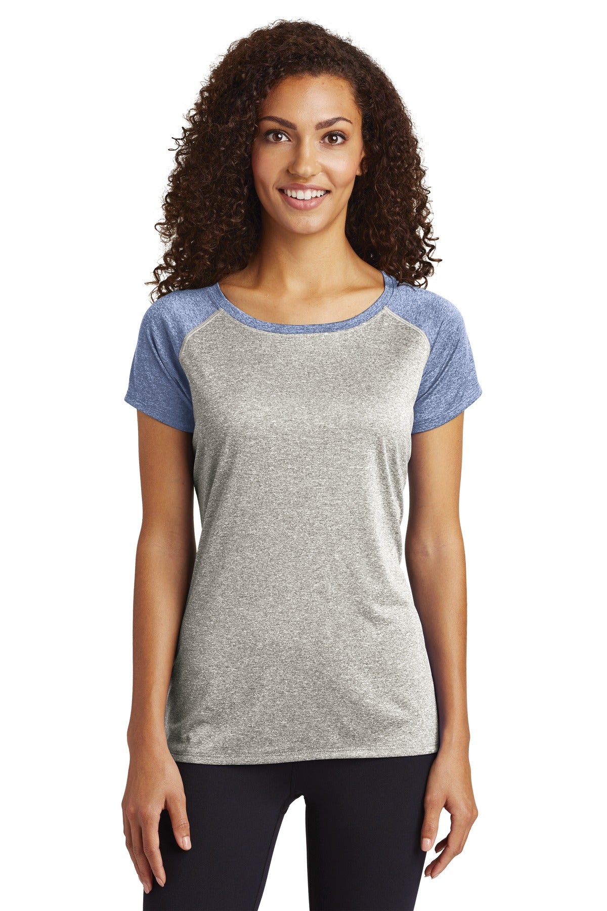 Sport-Tek ® Women's Heather-On-Heather Contender ™ Scoop Neck Tee. LST362