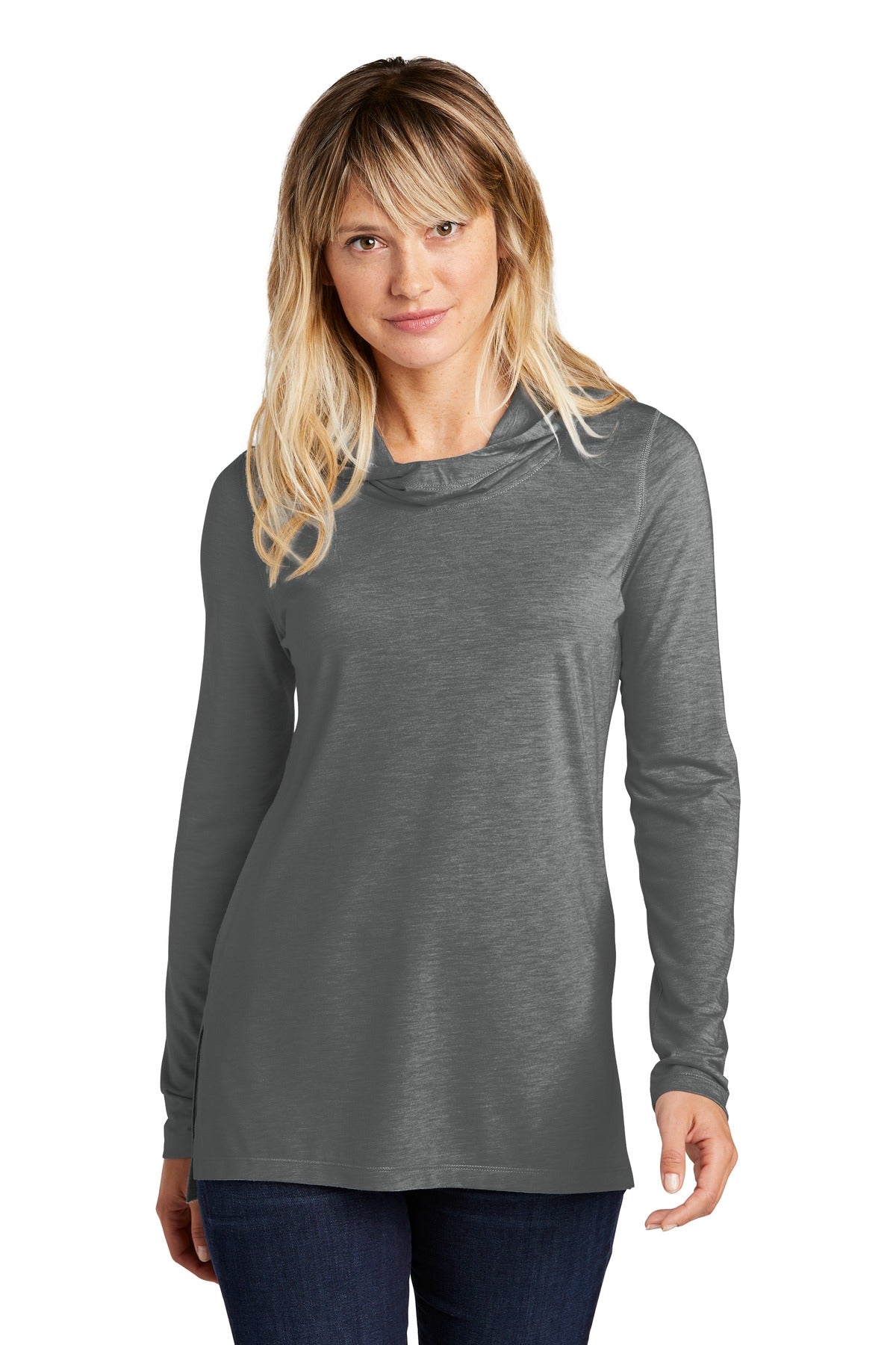 Sport-Tek® Women's PosiCharge ® Tri-Blend Wicking Long Sleeve Hoodie LST406