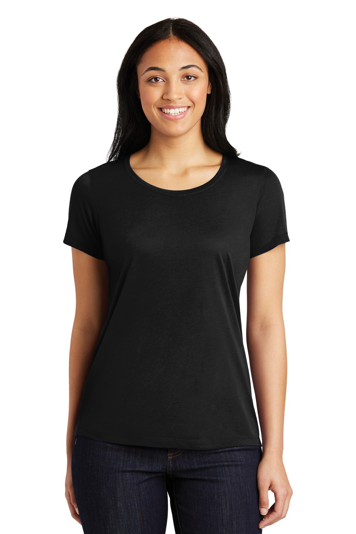 Sport-Tek® Women's PosiCharge® Competitor™ Cotton Touch™ Scoop Neck Tee. LST450