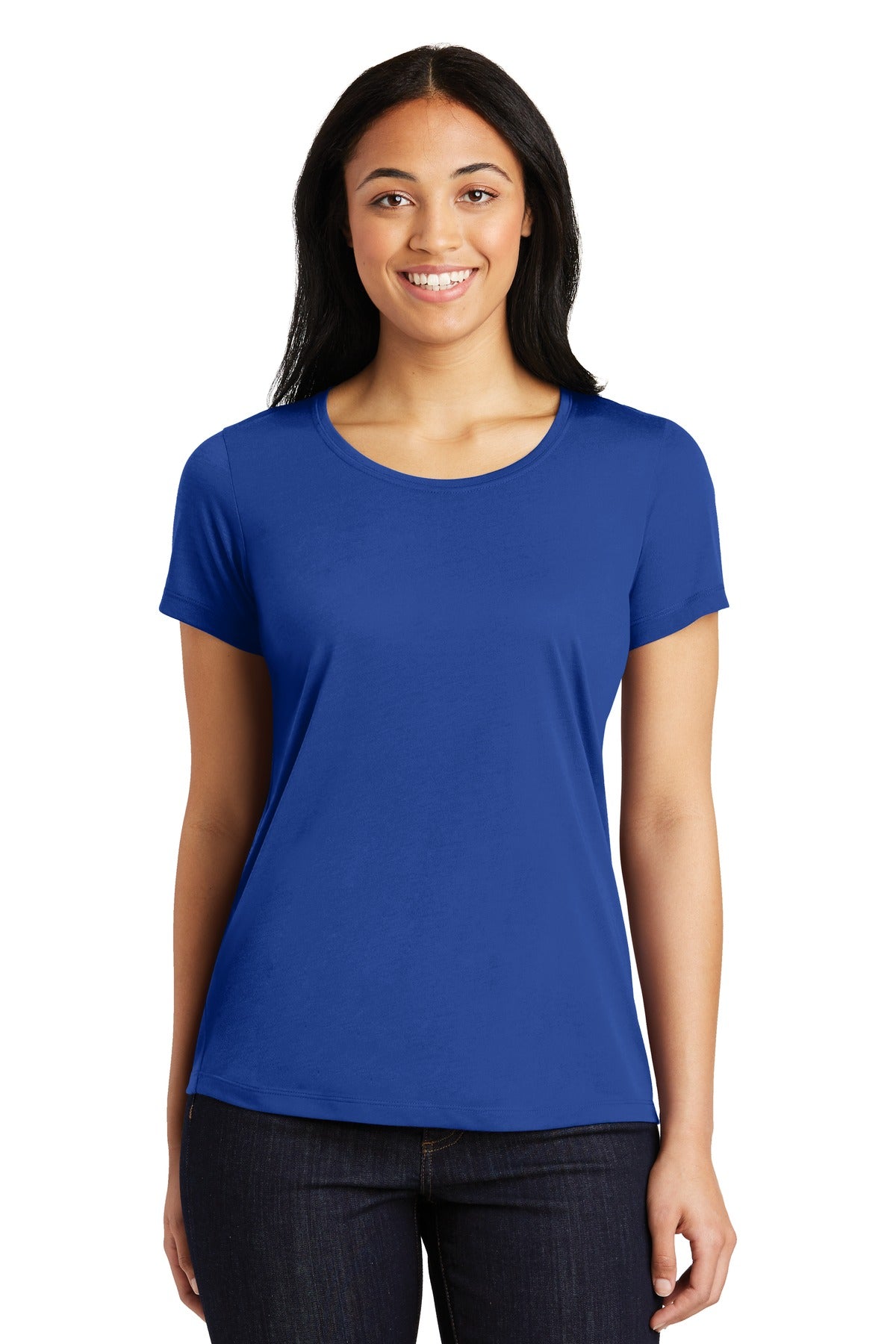 Sport-Tek® Women's PosiCharge® Competitor™ Cotton Touch™ Scoop Neck Tee. LST450