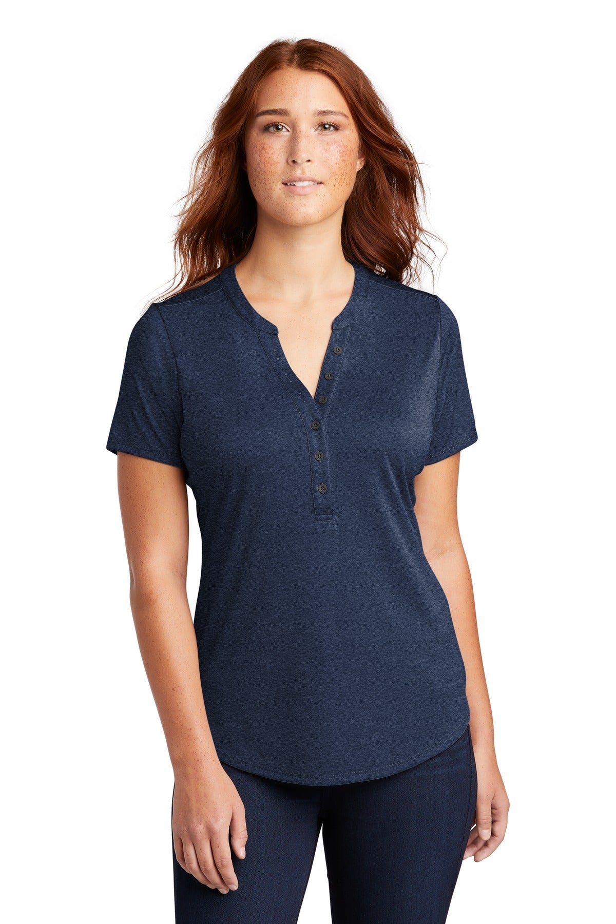 Sport-Tek® Women's Endeavor Henley. LST468