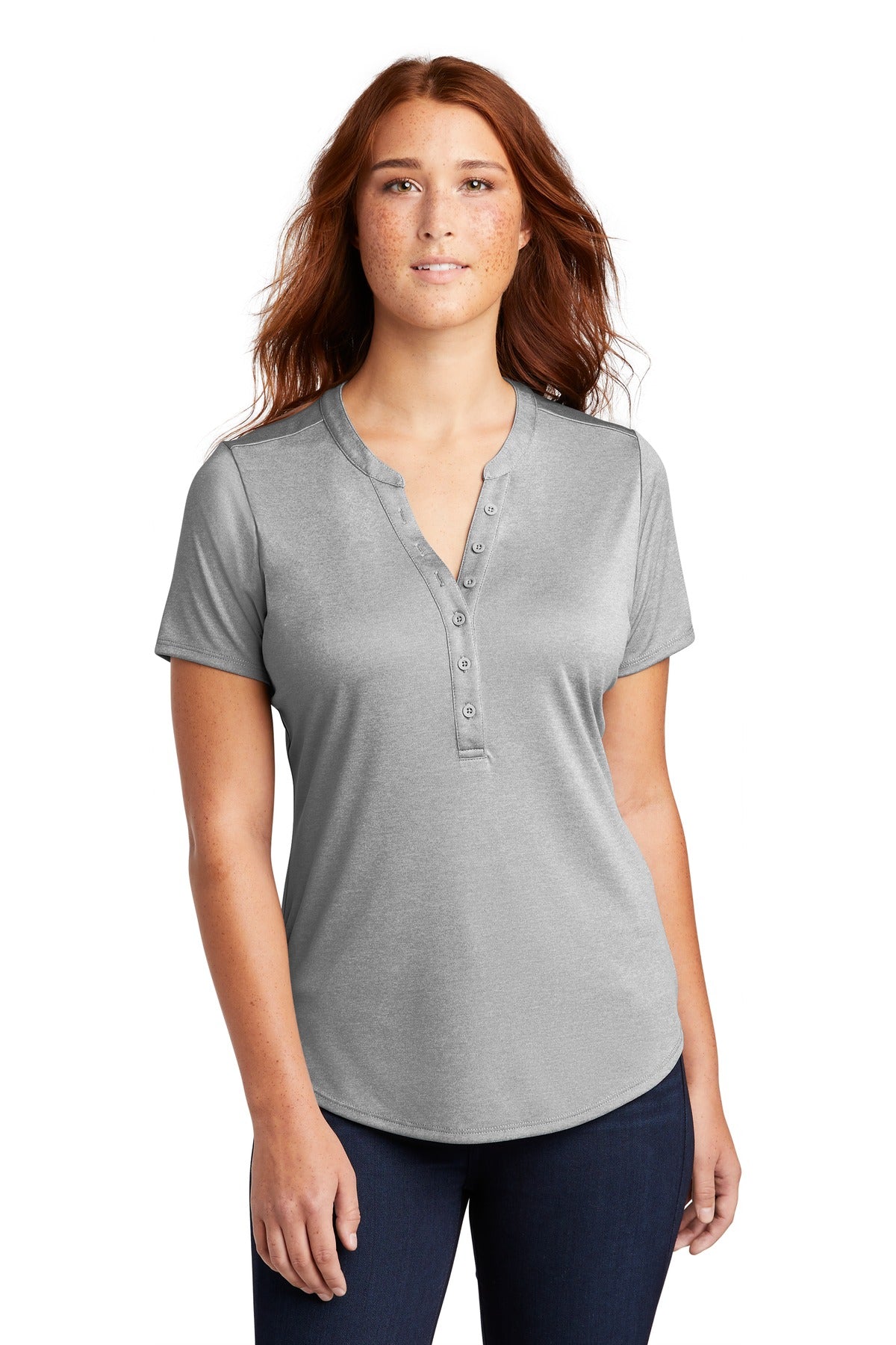 Sport-Tek® Women's Endeavor Henley. LST468