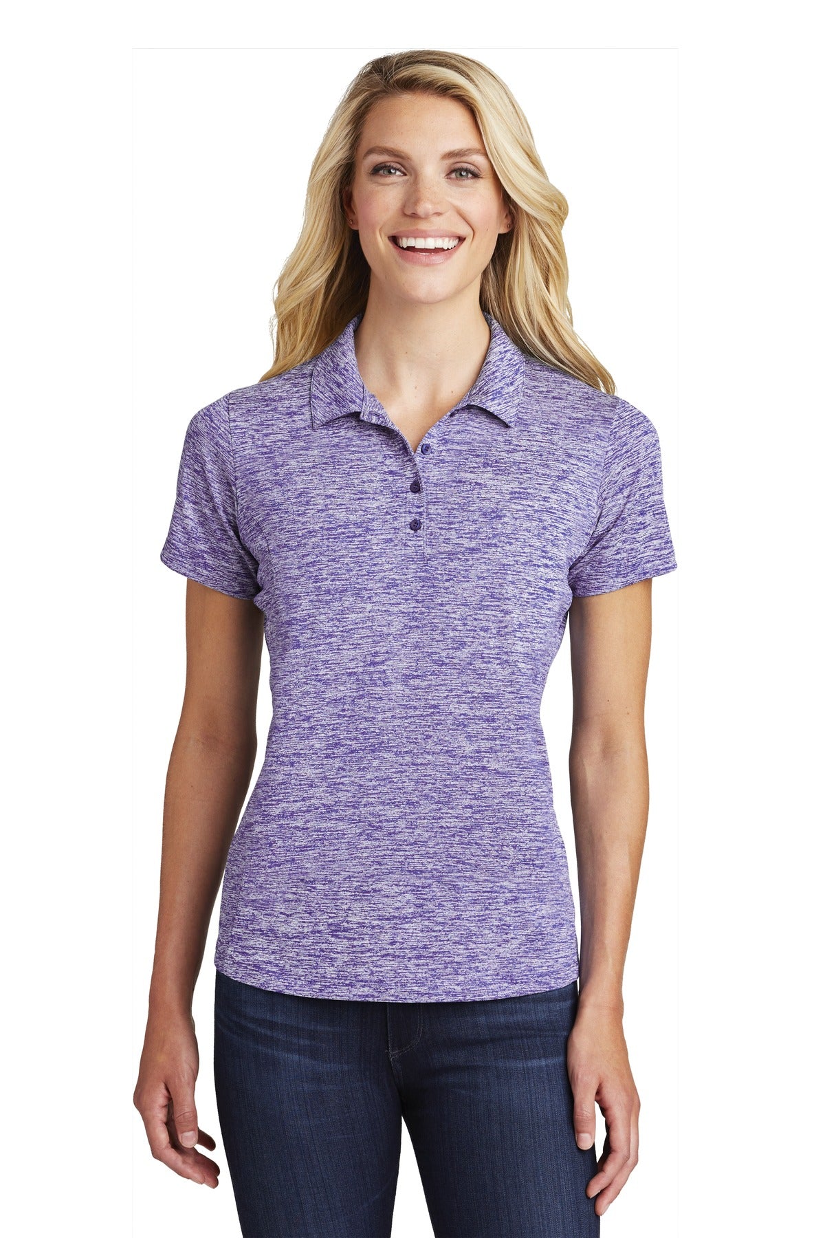 Sport-Tek ® Women's PosiCharge ® Electric Heather Polo. LST590