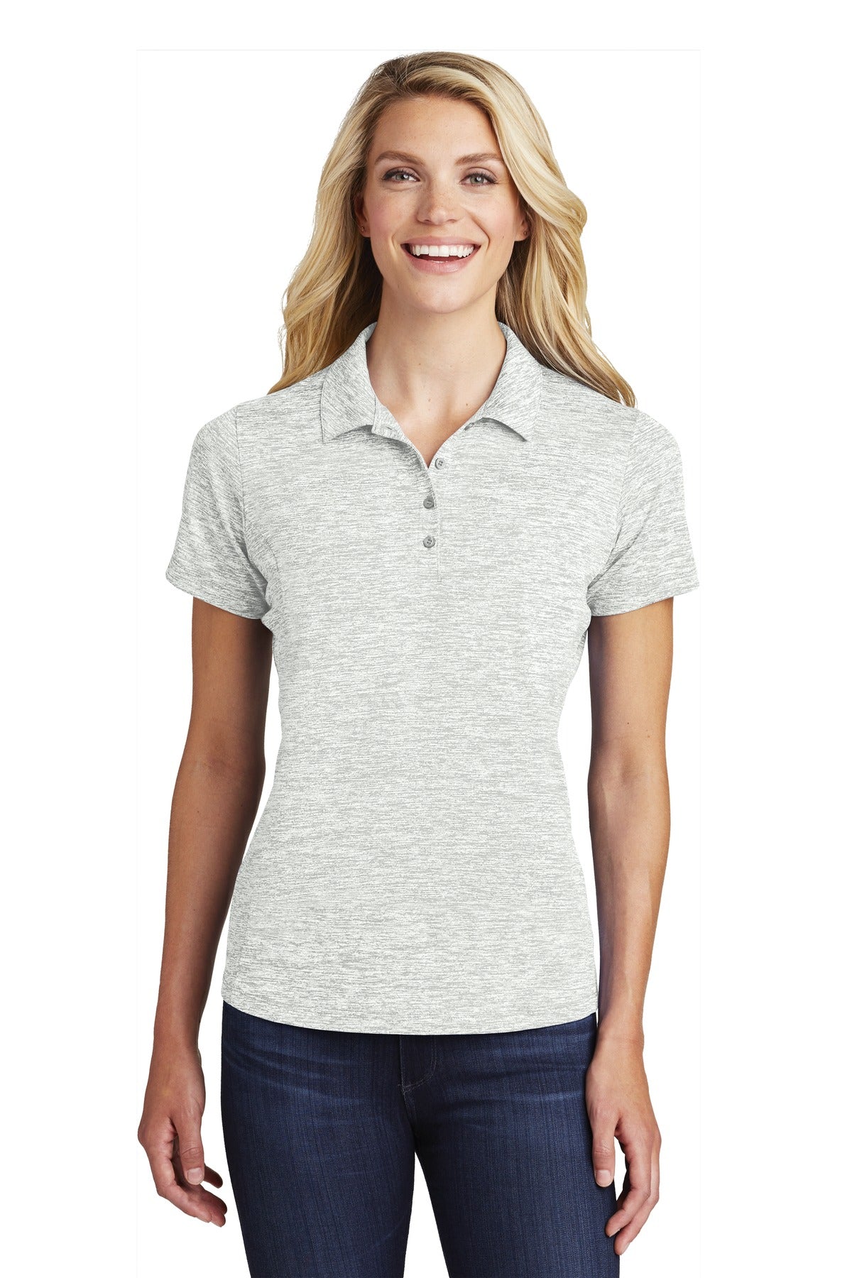 Sport-Tek ® Women's PosiCharge ® Electric Heather Polo. LST590