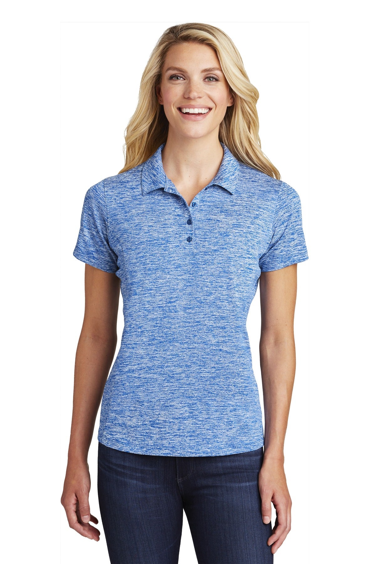 Sport-Tek ® Women's PosiCharge ® Electric Heather Polo. LST590