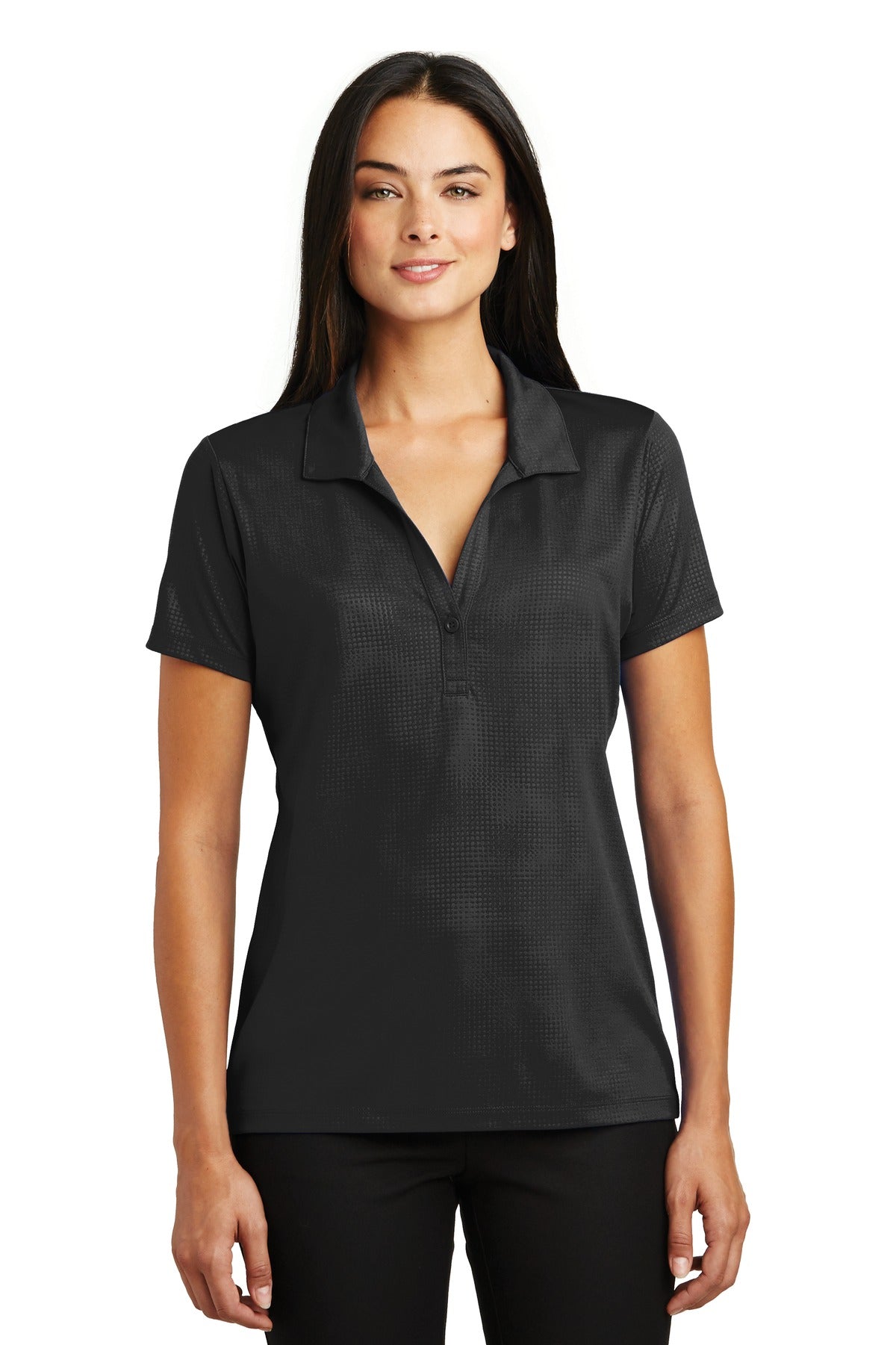 Sport-Tek® Women's Embossed PosiCharge® Tough Polo®. LST630