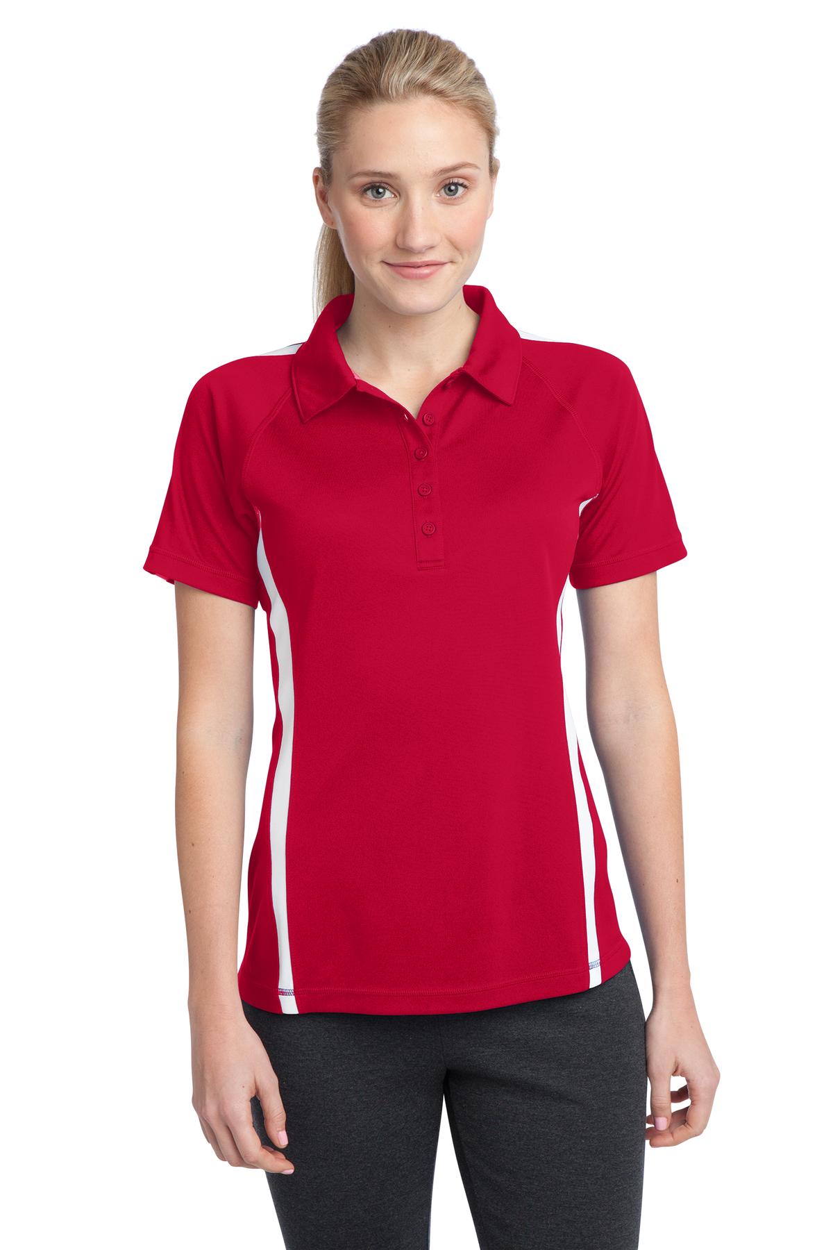 Sport-Tek® Women's PosiCharge® Micro-Mesh Colorblock Polo. LST685