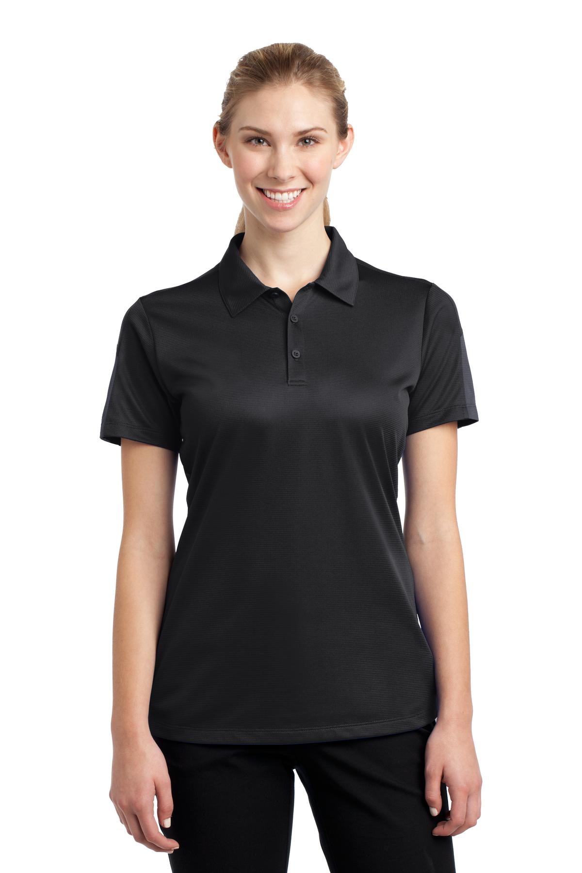 Sport-Tek® Women's PosiCharge® Active Textured Colorblock Polo. LST695