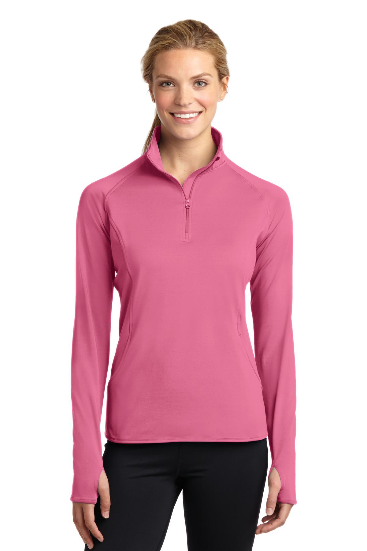 Sport-Tek® Women's Sport-Wick® Stretch 1/4-Zip Pullover. LST850