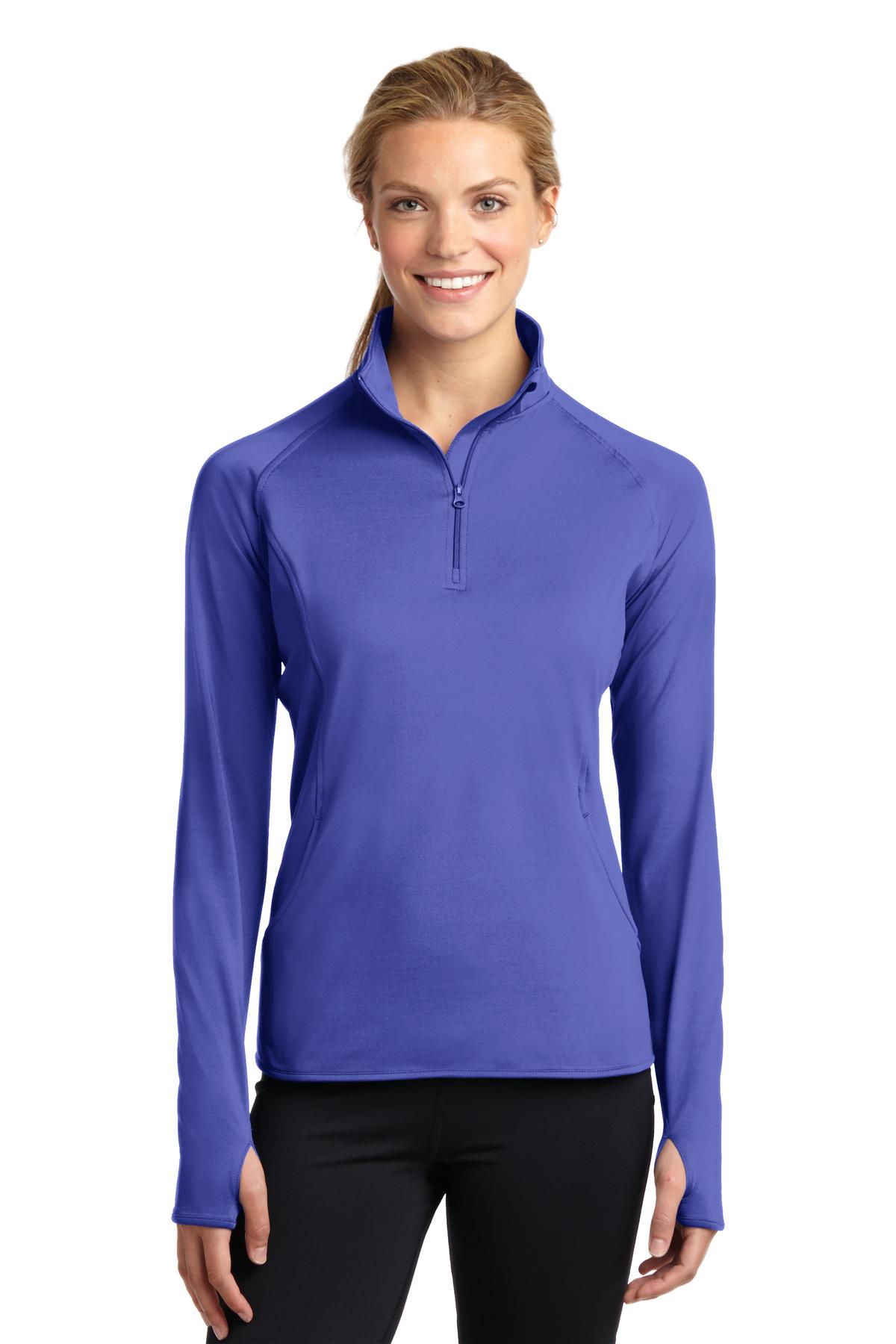 Sport-Tek® Women's Sport-Wick® Stretch 1/4-Zip Pullover. LST850