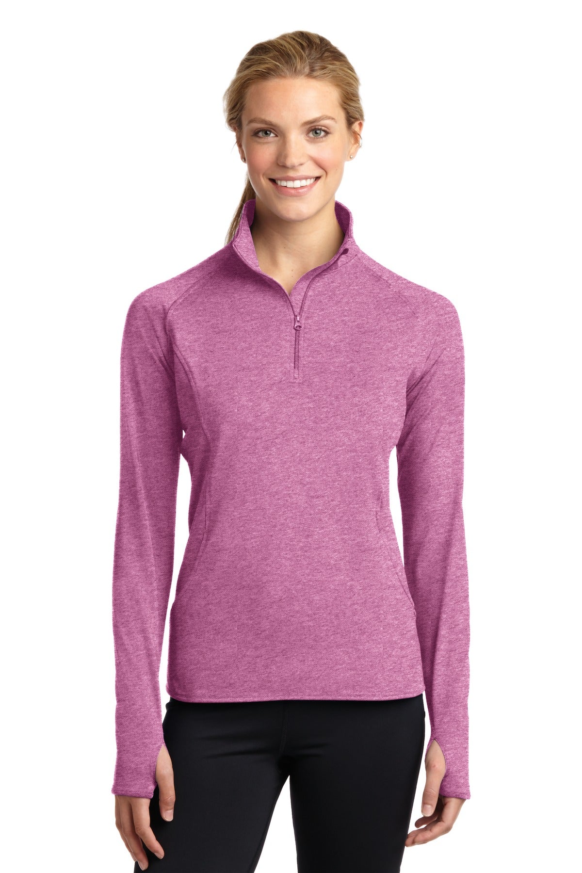 Sport-Tek® Women's Sport-Wick® Stretch 1/4-Zip Pullover. LST850